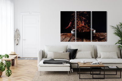 Ljuddämpande tavla - Cayenne pepper in flight