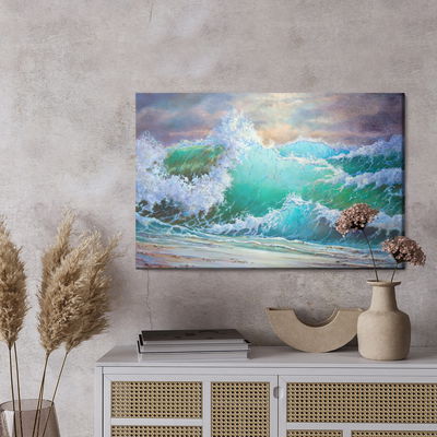 Ljuddämpande tavla - Waves on the seashore