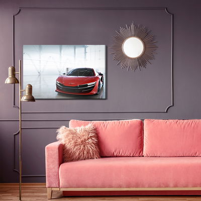 Ljuddämpande tavla - Red fast vehicle