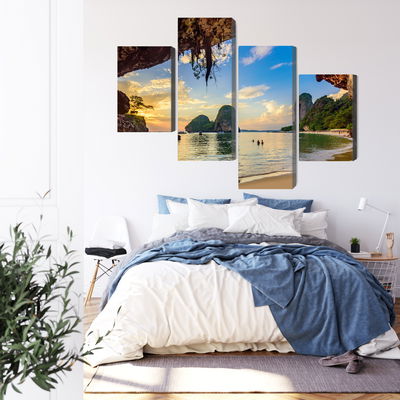 Ljuddämpande tavla - Sunset on a beach in thailand