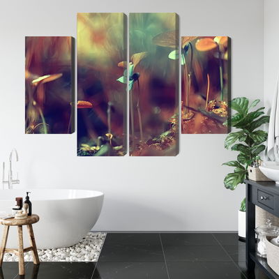 Ljuddämpande tavla - Delicate plants on a macro