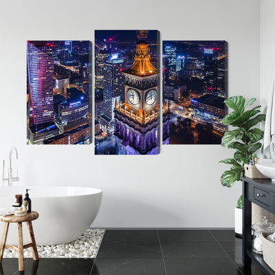 Ljuddämpande tavla - Warsaw panorama at night