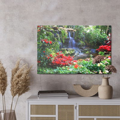 Ljuddämpande tavla - Waterfall in a tropical