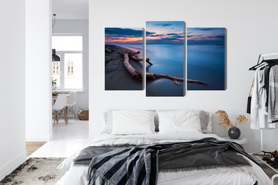 Ljuddämpande tavla - The sea landscape at evening