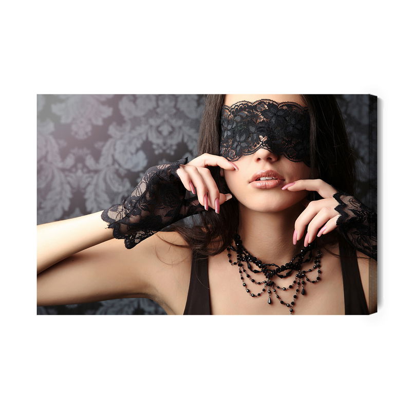 Ljuddämpande tavla - Woman with a blindfold