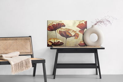 Ljuddämpande tavla - Beautiful poppy flowers