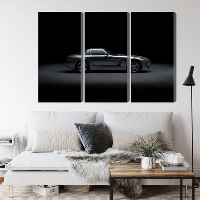 Ljuddämpande tavla - Sports car on a dark