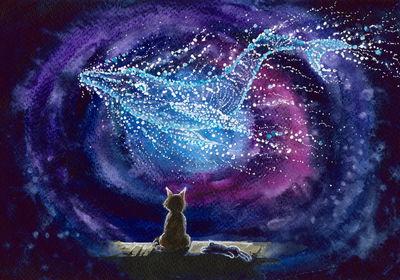 Ljuddämpande tavla - Cat on the background