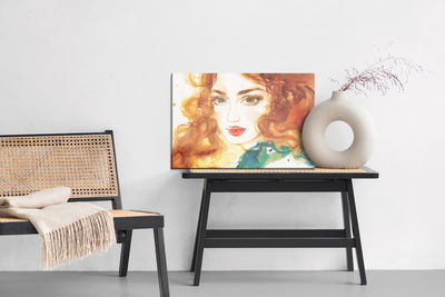 Ljuddämpande tavla - Portrait of a red-haired