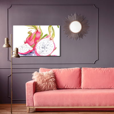 Ljuddämpande tavla - Watercolor dragon fruit