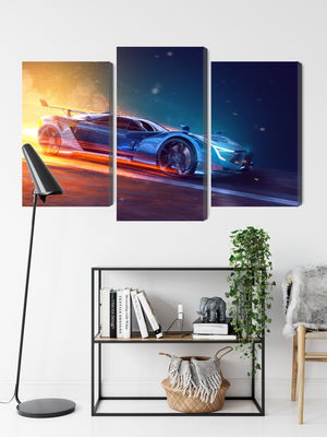 Ljuddämpande tavla - 3d futuristic sports car