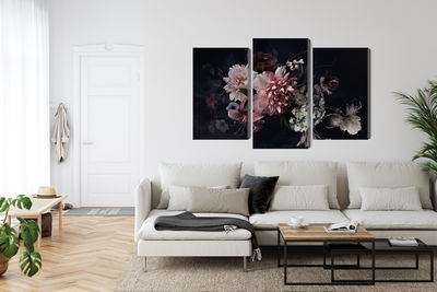 Ljuddämpande tavla - Flowers in vintage style