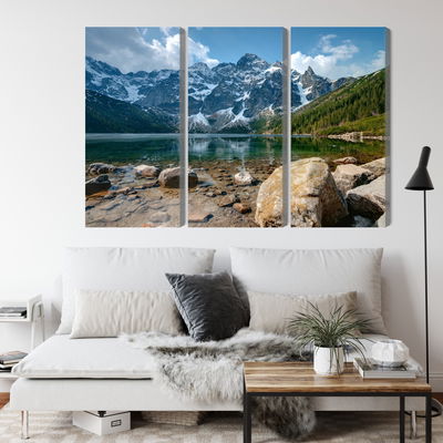 Ljuddämpande tavla - Morskie oko in the tatras 3d