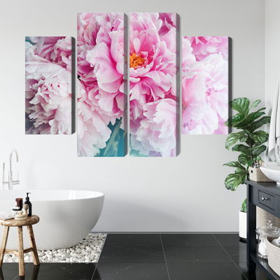 Ljuddämpande tavla - 3d peony bouquet