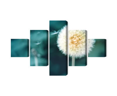 Ljuddämpande tavla - Dandelion flower close up 3d