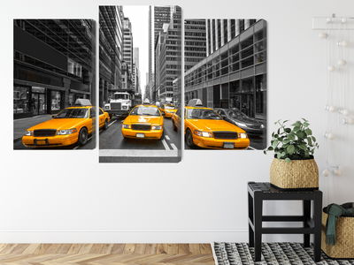 Ljuddämpande tavla - Yellow taxis in New York city