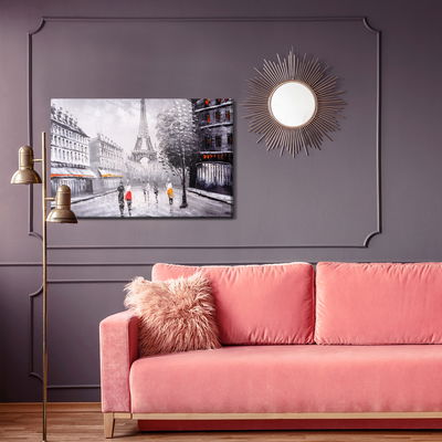 Ljuddämpande tavla - People admiring the eiffel