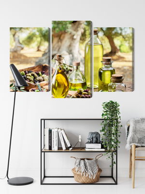 Ljuddämpande tavla - Oil bottles