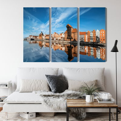 Ljuddämpande tavla - Panorama of gdansk