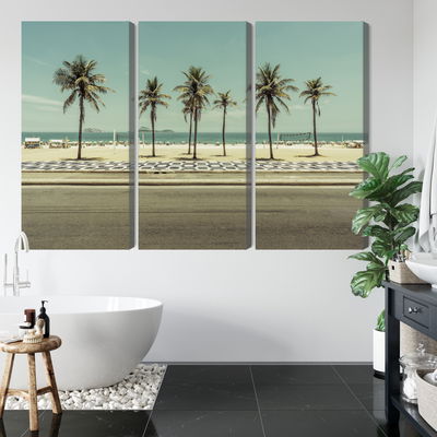 Ljuddämpande tavla - Palm trees on the ipanema
