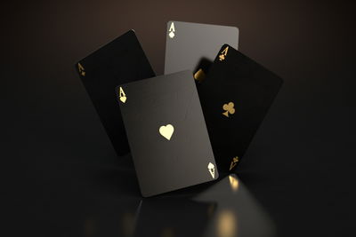 Ljuddämpande tavla - Cards with gold markings