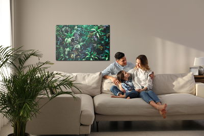 Ljuddämpande tavla - A garden full of tropical