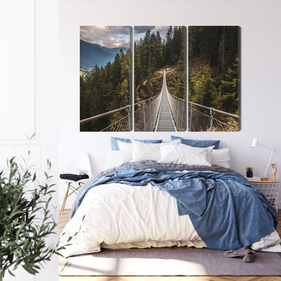 Ljuddämpande tavla - Suspension bridge in a 3d