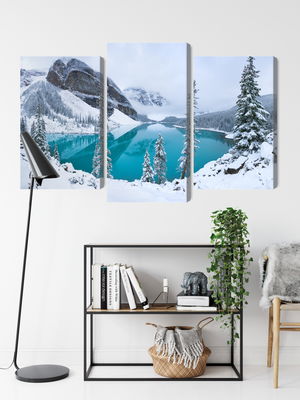 Ljuddämpande tavla - Moraine Lake in winter