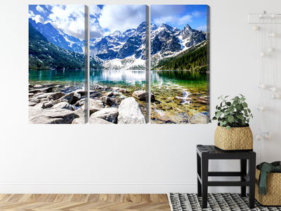 Ljuddämpande tavla - Lake morskie oko 3d