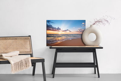 Ljuddämpande tavla - Sunrise sea and beach