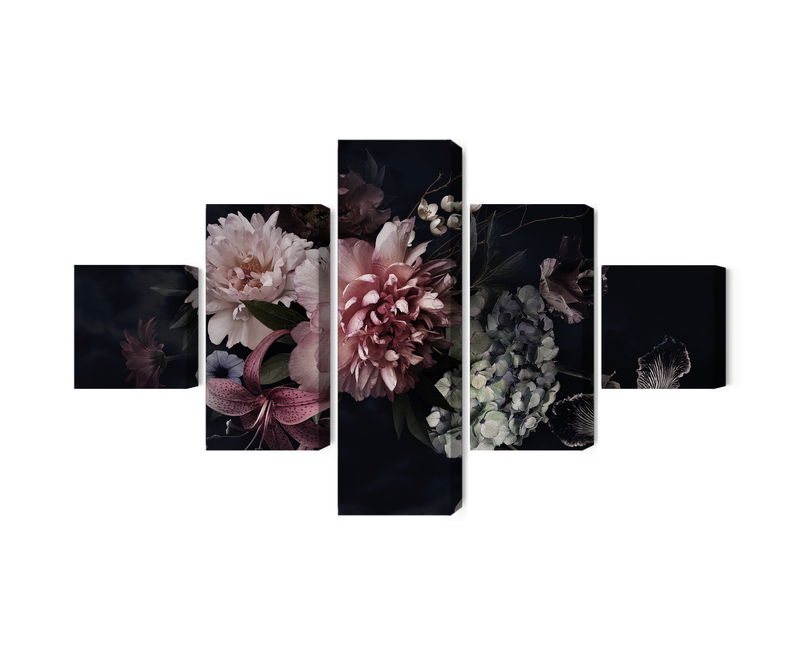 Ljuddämpande tavla - Flowers in vintage style