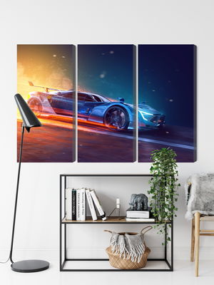 Ljuddämpande tavla - 3d futuristic sports car