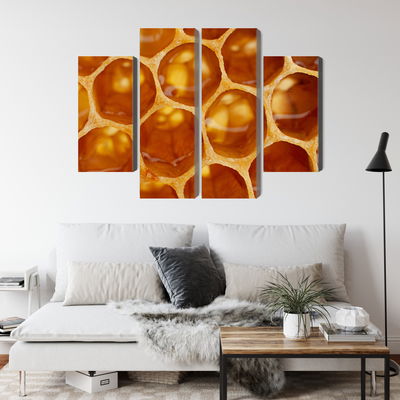 Ljuddämpande tavla - Honeycomb in macro scale