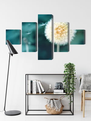 Ljuddämpande tavla - Dandelion flower close up 3d