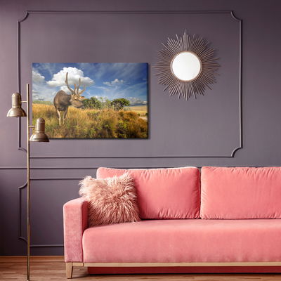 Ljuddämpande tavla - Deer against the sky