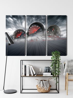 Ljuddämpande tavla - High speed car counters