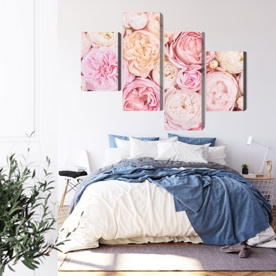 Ljuddämpande tavla - Blooming flowers in pastel