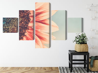 Ljuddämpande tavla - Blooming sunflower