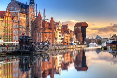 Ljuddämpande tavla - Gdansk motlawa at sunrise