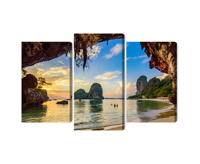 Ljuddämpande tavla - Sunset on a beach in thailand