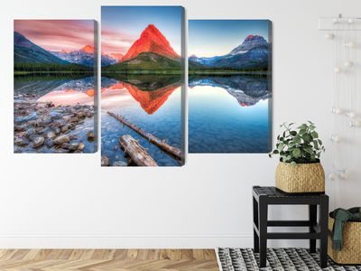 Ljuddämpande tavla - Swiftcurrent lake in the Usa