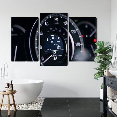 Ljuddämpande tavla - Modern car speedometer