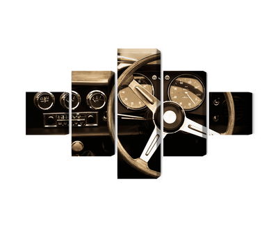 Ljuddämpande tavla - The dashboard of an antique