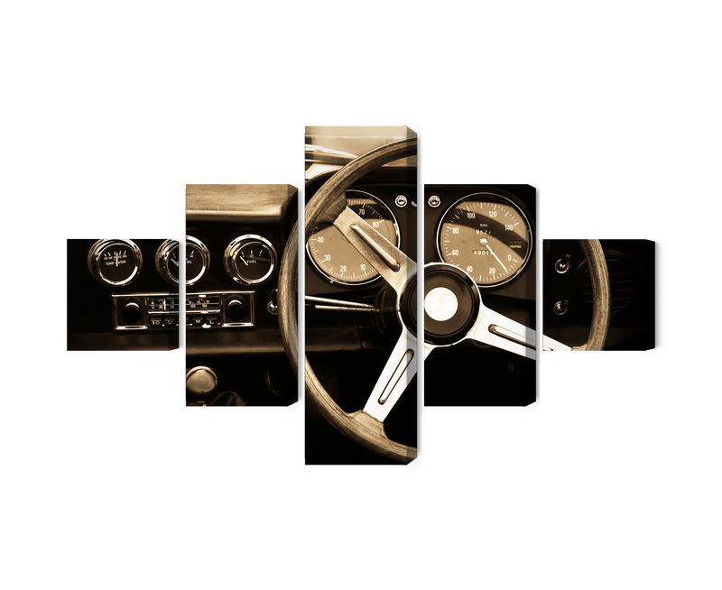 Ljuddämpande tavla - The dashboard of an antique