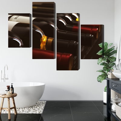 Ljuddämpande tavla - Delicious wine bottles