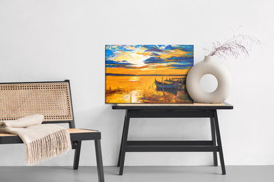 Ljuddämpande tavla - Colorful sunset over