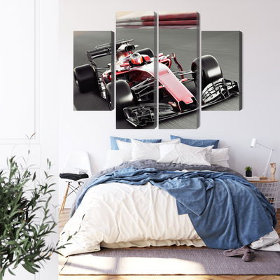 Ljuddämpande tavla - Formula 1 car on the track