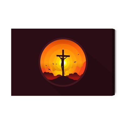 Ljuddämpande tavla - Crucifixion of jesus christ