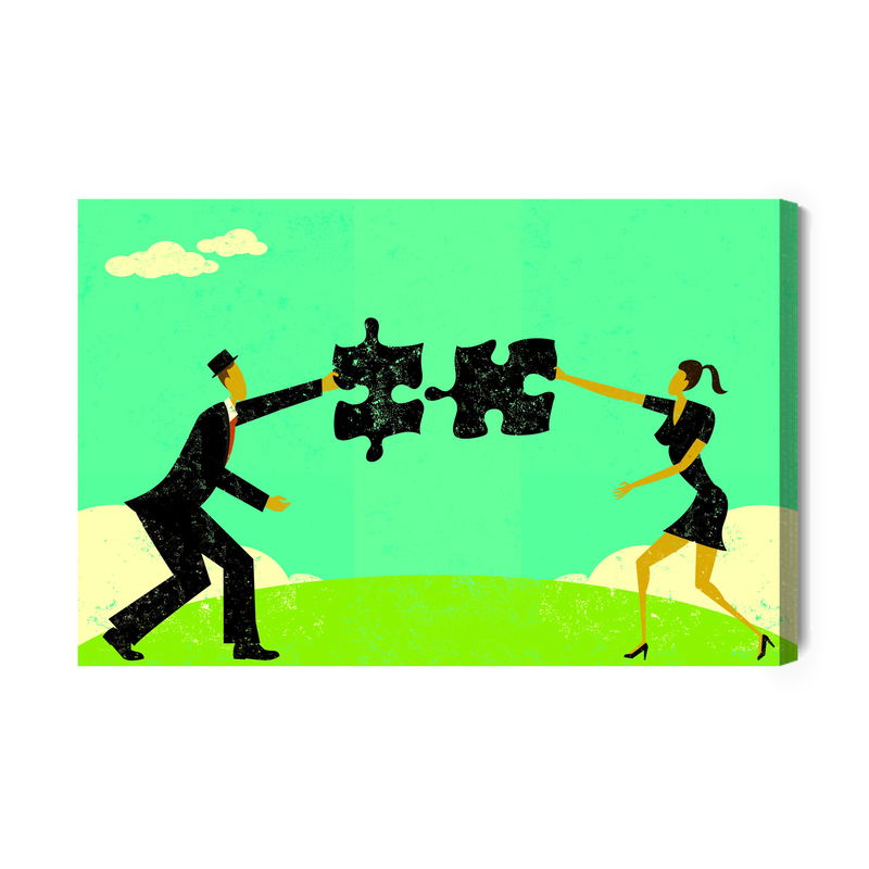 Ljuddämpande tavla - Pair connecting a vintage