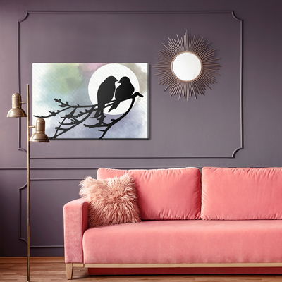 Ljuddämpande tavla - Silhouettes of birds